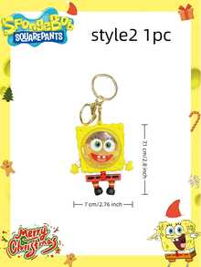 SpongeBob SquarePants 1个海绵宝宝香味钥匙扣吊坠，卡通可爱学生背包挂饰，情侣礼物，最佳派对装饰，朋友聚会完美装饰，家居装饰摆件，理想房间装饰 - 彩色 - 查看 13