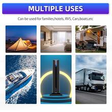 Ăng-ten truyền hình kỹ thuật số 180 dặm - Ăng-ten HDTV tín hiệu siêu mạnh 360°, hỗ trợ 4K/1080p, dễ lắp đặt, phù hợp cho khu vực thành thị và nông thôn, ăng-ten ngoài trời | Thiết kế màu đen bóng mượt | Lắp đặt ăng-ten dễ dàng - Phụ kiện TV - Xem 5