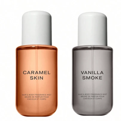 Caramel Skin & Vanilla Smoke Hair & Body Fragrance Mist Duo | 8 Fl Oz*2 | Warm Gourmand & Smoky Vanilla Scents For All-Day Sensory Luxury