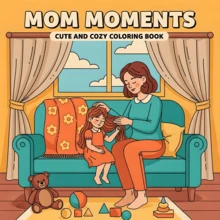 GDTME Eternal "Mother's Love", 24 Pages Thick Opaque Single-Sided Printing, Interesting Patterns, Relax Your Mind, Warm Life, Easter, Mother's Day Gift, Gift For Friends, Office Supplies, Back To School Gift, School Supplies, Painting Book For Best Friends, Office Supplies, School Supplies - JZ-0596 - View 2