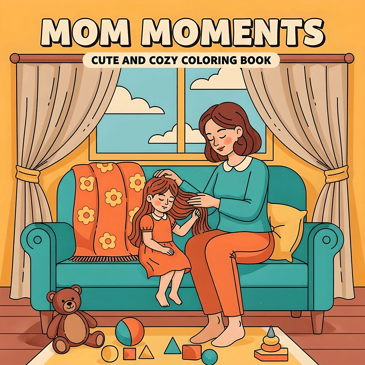 GDTME Eternal "Mother's Love", 24 Pages Thick Opaque Single-Sided Printing, Interesting Patterns, Relax Your Mind, Warm Life, Easter, Mother's Day Gift, Gift For Friends, Office Supplies, Back To School Gift, School Supplies, Painting Book For Best Friends, Office Supplies, School Supplies