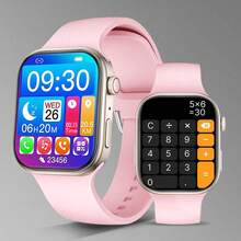 Reloj inteligente con correa de silicona para hombres 2025, pantalla HD de 2,02", respuesta/marcación de llamadas, conteo de pasos, seguimiento de calorías, múltiples modos deportivos, alertas de llamadas/mensajes entrantes, pantalla táctil de pantalla completa para Aid/iOS, regalo elegante - Multicolor - Ver 15