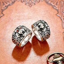 1pc Powerful Tiger Face Niche Style Stainless Steel Ring, Electroplated Waterproof Fade-Resistant, Suitable For Casual Daily Wear, Unique Personalized Enhancing Men's Ring - Tiger Men's Ring - View 10