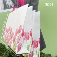 50个装无纺布礼品手提袋，高端派对礼品袋，服装手提袋，加厚礼品袋，花纹包装袋，便携大容量手提袋。可重复使用，适合女士购物手提包；节日、新年、婚礼、购物袋、生日礼品袋、派对礼品袋。 - 包裝袋 - 查看 8