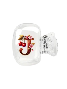 Cherry Shiny Gold & Red Letter Toothbrush Holder - Cute Design Travel And Home Storage Box With Transparent Lid, Compact Portable Design For Easy Carrying, Protects Toothbrush Head, Features Dual Drainage And Ventilation, Suitable For Home, Dorm And Travel Use | Cute Toothbrush Head Storage Box, Suitable For Bathroom Storage, Suitable For Home And Dorm Use - Multicolor - View 24