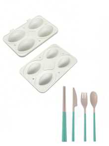 CHIGO 4-Cavity Plastic Meatball Mold 1/2pcs - Meatball Making Press Mold, Cooking Decoration Tool, Suitable For Making Stuffed Meatballs, Spring Rolls, Desserts - Kitchen Essential Helper, Mother's Day Gift For Mom - White - View 7