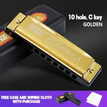 [Kèn Harmonica SKETCHIA] Kèn Harmonica SKETCHIA 10 lỗ, giọng C, chất liệu nhựa bền, bề mặt được đánh bóng - Bao gồm hộp đựng bảo vệ, món quà lý tưởng cho người mới bắt đầu. - Nhiều màu - Xem 7