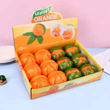 1pc Adult Stress Relief Orange Slow Rebound Toy, Suitable For Office, Home And Travel, Soft Silicone Sensory Tool To Relieve Anxiety And Fatigue - Multi-color Random - View 6