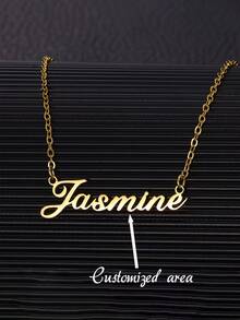 New Men's And Women's Personalized, Stylish, And Simple DIY Name Necklaces. - Multicolor - View 1