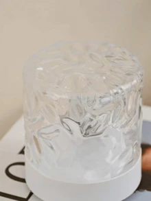 1个水波纹氛围灯，16种颜色变换，触摸和遥控操作，营造浪漫舒适的氛围，RGB氛围夜灯，适用于卧室、客厅、餐厅、游戏室 - 是节日和生日的理想礼物 - 彩色 - 查看 5