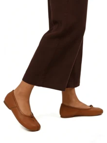 Women's Split Toe Shoes Flat, Cow Mule Shoes For Women, Classical Fashion Japanese Style Tabi Flats, Slip-On Wide Toe Box Loafers For Walking - 棕色PU - 查看 5