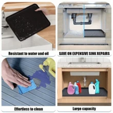 High-Quality PP Sink Mat For Easy Cleaning - Waterproof Drip Tray Liner For Kitchen And Bathroom Cabinets For Durable Storage Options - 查看 8