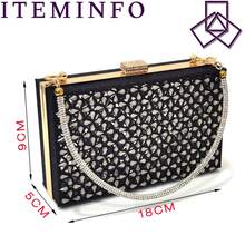 Venus Chan Elegant Black Low Heel Women's Shoes - Pointed Toe Embroidered Rhinestone Design, Comes With Fashionable Handbag Set - Italian Design - Black - View 9