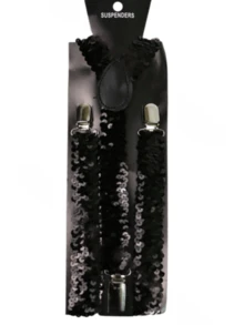 一套男士亮片领结、领带和吊带三件套配饰套装 - 彩色 - 查看 10