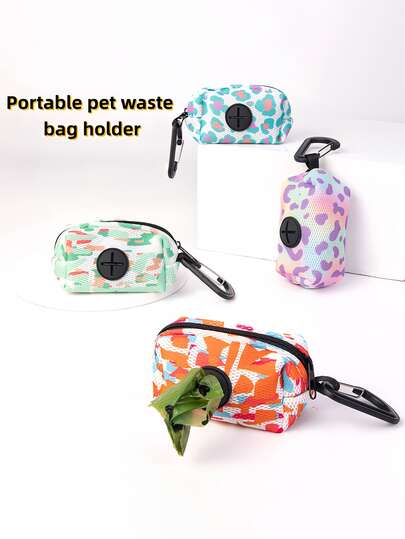 High-Value Painted Pet Waste Storage Bag, Dog Poop Bags, Walking & Training Cleaning Bag, Garbage Bag Dispenser