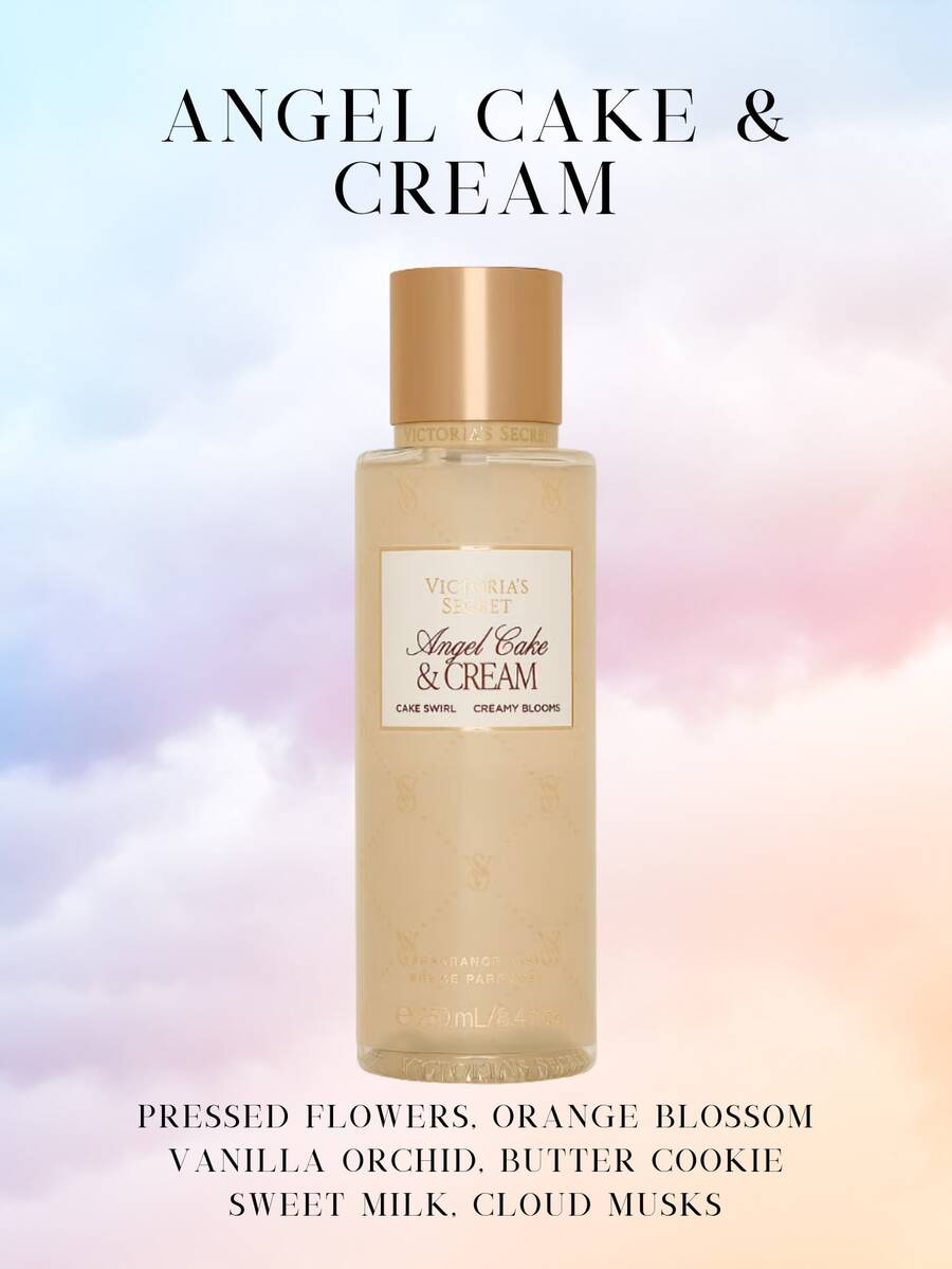 Victoria's Secret Victoria's Secret VS Body Mist Fine Fragrances Angel Cake & Cream Scented Mist - 天使蛋糕和奶油 - 查看 1