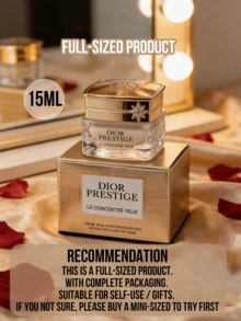 Dior كريم العين ديور كابتيفيتينج إيسنس (حجم كامل 15 مل، حجم متوسط 5 مل، عينة 3 مل)، كريم عين مغذي مضاد للشيخوخة، يقلل الخطوط الدقيقة، يرطب بعمق ويشد، مناسب لجميع أنواع البشرة - كريم العين فلاور سيكريت ريفيرسال - مشاهدة 5