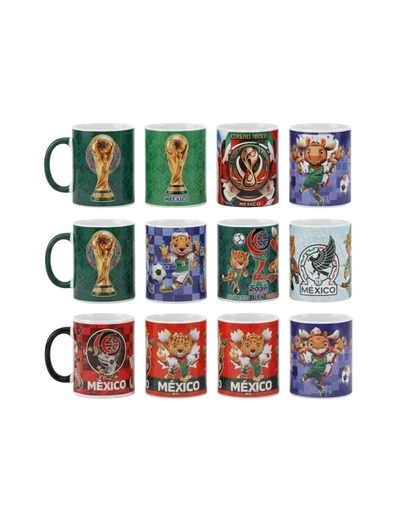 kit de 12 tazas de cerámica conmemorativas de la Copa Mundial