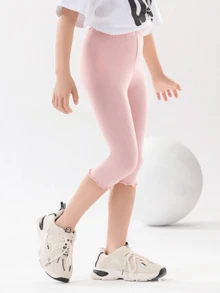 1/4 Pairs Children's Base Pants For Spring And Summer, Girls' Summer Thin Cropped Pants, Small Lace Princess Pants, Tight Pants, Paired With Skirts And Baby Elastic Knitted Pants - Multicolor - View 10