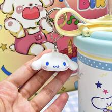 名创优品三丽鸥保温杯可爱卡通Hello Kitty肉桂狗保温吸管杯不锈钢真空保温杯便携式车载咖啡杯水瓶礼品430毫升/15盎司 - 彩色 - 查看 10