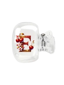 Cherry Shiny Gold & Red Letter Toothbrush Holder - Cute Design Travel And Home Storage Box With Transparent Lid, Compact Portable Design For Easy Carrying, Protects Toothbrush Head, Features Dual Drainage And Ventilation, Suitable For Home, Dorm And Travel Use | Cute Toothbrush Head Storage Box, Suitable For Bathroom Storage, Suitable For Home And Dorm Use - Multicolor - View 17