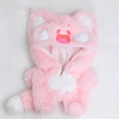 20cm Zipper Jumpsuit Jacket, Available In Pink And Green Colors, Jacket Only, Doll Not Included