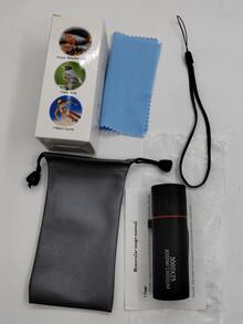 3件組 16x52 高畫質便攜式單筒望遠鏡 夜視望遠鏡 長距離高清晰對焦 超長距離縮放光學單筒望遠鏡 適合露營、徒步、旅行、觀鳥、演唱會 - 黑色 - 查看 14