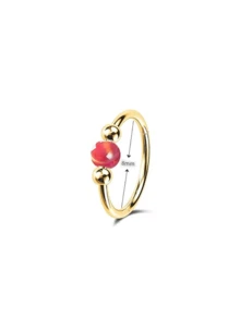 Khuyên mũi đá Opal 18G, 8mm/10mm, thép không gỉ 316L chất lượng phẫu thuật, không gây dị ứng - Thích hợp cho xỏ lỗ mũi/vách ngăn và xỏ sụn tai, unisex, thích hợp đeo hàng ngày, thúc đẩy quá trình lành vết thương, thích hợp cho lỗ xỏ mới, thoải mái khi đeo, không ảnh hưởng đến giấc ngủ. - Vàng - Xem 16