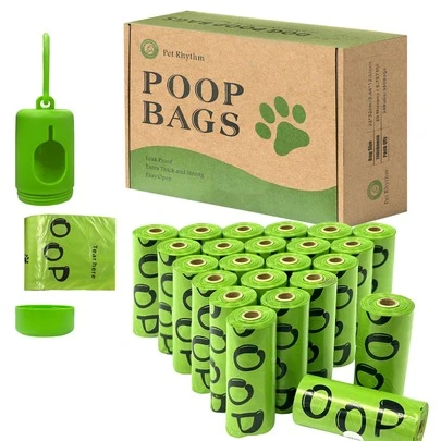  Thick Pet Waste Poop Bags, Multipurpose Cleaning Bags, Dog Poop Bags, Pet Rhythm Dog Poop Bags Rolls With Dispenser, Dog Poop Bags Rolls, Dog Toilet Bag, Dog Waste Bag