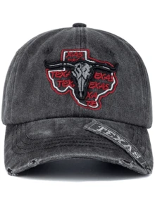 JZML 1pc Unisex Texas Letter Embroidered Baseball Cap - A - View 8