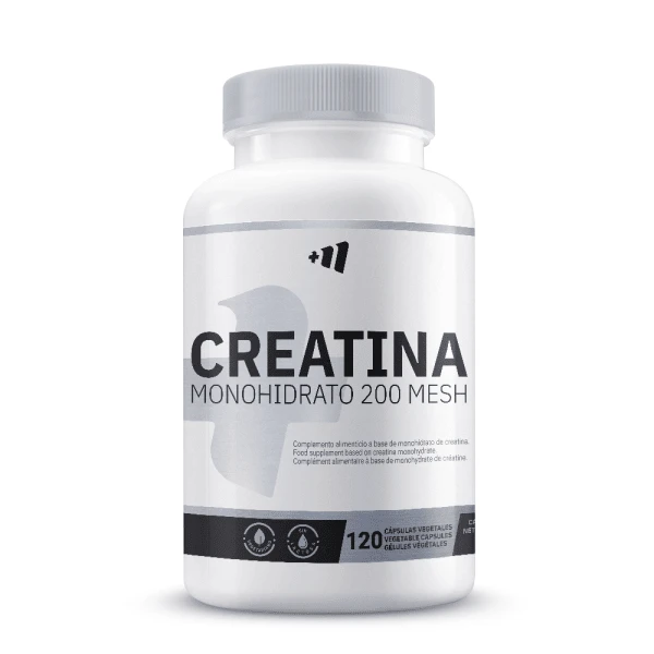 Créatine Monohydrate 200 Mesh - 120 géis vegetais - ✅ Frete grátis em 48/72 horas para toda a península - Aumento da massa muscular - Aumento da força - Melhoria da resistência - Melhor desempenho - Redução da fadiga - Melhor recuperação após o esforço - Complemento alimentar à base de creatina monoidratada. - Masmusculo: sua revista de suplementos alimentares confiáveis - Qualidade superior - Neutro - Ver 1