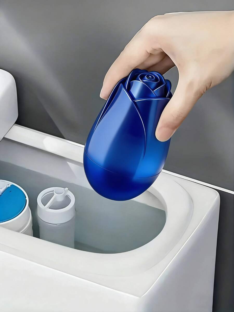 JUE FISH 1/2/3Pcs Toilet Tank Cleaner Rose, Lavender Scented Drop-In Bowl Freshener And Cleanser, Long-Lasting Urine Scale & Stain Remover For Bathroom Toilet,Gifts For Men And Women Suitable For Valentine's Day, New Year's Day, Birthdays, Weddings And Parties,Quick Ship Items,Free Shipping - Thể rắn - Xem 1