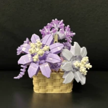 Ramo de flores preservadas para armar con bloques, un regalo para el Día de la Madre, Día de los Enamorados, Acción de Gracias - Multicolor - Ver 5