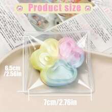 1个渐变彩虹猫爪捏捏乐玩具，手工制作，多巴胺色彩减压玩具，透明TPR软胶捏捏乐指尖玩具，办公学习减压桌面摆件，理想的派对礼物，派对纪念品，生日礼物，圣诞节随机包装，万圣节儿童礼物 - 彩色 - 查看 9