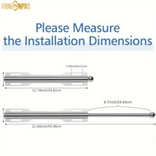 12-Inch Retractable Closet Rod, Standard Expandable Closet Rod, Organizer Rack, Pant Rack, Storage Clothes Hanger - View 10