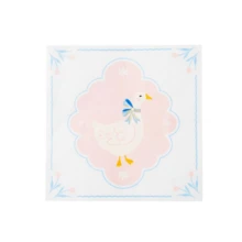 一只傻鹅纸巾 粉色蝴蝶结鹅一次性餐巾纸 可爱午餐晚餐餐巾纸 生日婴儿派对餐桌用品 - 查看 2