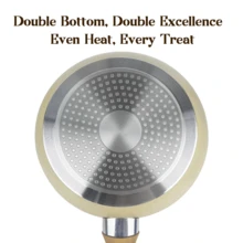 ABKOK 【1件/3件套】铝制煎锅套装（20厘米/24厘米/28厘米煎锅），双层底 - 适用于炉灶和电磁炉，轻便快速加热，可单独购买煎锅或购买整套炊具。 - 查看 5