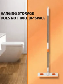 1 Set Window Cleaning Squeegee And Scrubber - Multi-Surface Plastic Bristle, Stainless Steel Handle, Versatile Glass And Floor Cleaner For Home And Outdoor Use, Ideal For Living Room, Bedroom, Toilet - Perfect Gift For Holidays - A - View 6