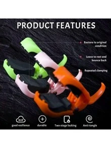 Multi-Functional Rod Holder, Lure Fishing Rod Binding Clip, Raft Rod Holder, Pier Fishing Rod Protective Cover - Multicolor - View 8