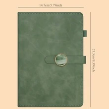 Customized Notebook And Fountain Pen Gift Set, Jade Fastener, Personalized Name And Floral Engraving, Retro Monthly Flower Journal, Includes Refills And Gift Box - Multicolor Jade Buckle Book - View 7
