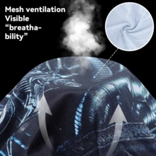 Fabulous Be Xtreme Fierce Skull Print Balaclava Mask, Breathable Outdoor Cycling Hiking Fishing Sun Protection Face Cover, Suitable As Helmet Liner - Multicolor - View 3