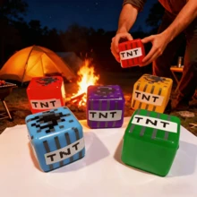 TNT Cube Stress Relief Malt Sugar Squeeze Cube DIY Stress Relief Toy - Multicolor - View 5