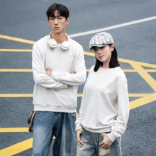 PUMA Men's Training Fashion Casual Crew Neck Pullover Sweatshirt - Beige - View 2