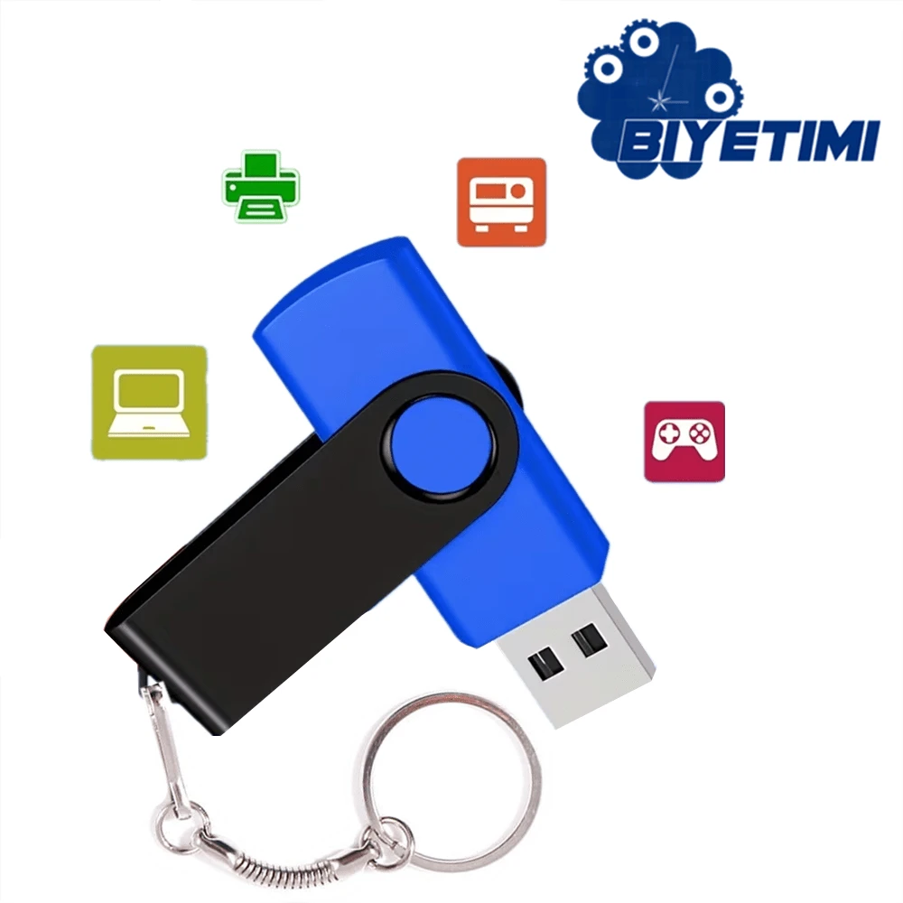 BIYETIMI Unidad flash USB 2.0 de alta velocidad con capacidad ultra grande de 128GB, unidad USB de 32GB y opciones de almacenamiento de 8GB - Ver 1