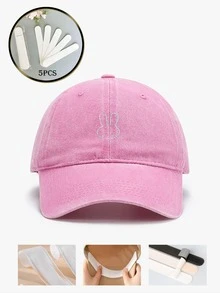 Vintage Embroidered Cap, , All-Season Spring Summer Autumn Winter, Adjustable Strap, Suitable For Valentine's Day, Wedding, Christmas, School Season, Father's Day, Outdoor Sports, Travel, Sun Protection, Top Gift Choice For Men And Women, Customized Baseball Cap, Available In Black, Pink, Purple, Yellow And More Colors, Casual Headwear,Beach,Hat - Multicolor - View 7