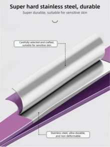1pc Purple Angled Eyebrow Tweezers - View 5