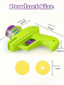 Interactive Cat Toy Launcher, Foam Disc Launcher For Indoor Play, Battery-Free, Fun For Kittens & Adult Cats,Cat Essential - Multicolor - View 7