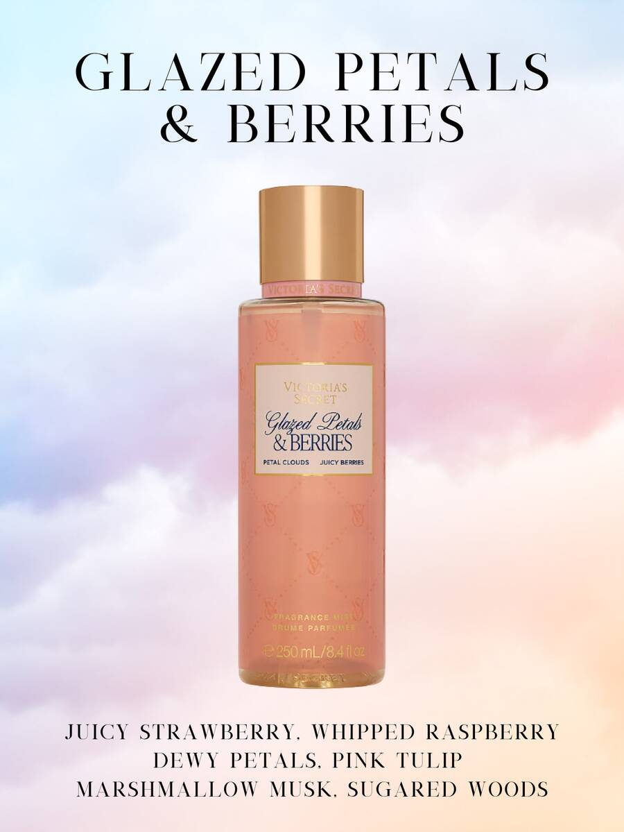 Victoria's Secret Victoria's Secret VS Body Mist Fine Fragrances Angel Cake & Cream Scented Mist - Glazed Petals & Berries - View 1