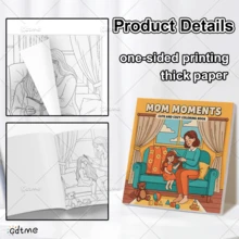 GDTME Eternal "Mother's Love", 24 Pages Thick Opaque Single-Sided Printing, Interesting Patterns, Relax Your Mind, Warm Life, Easter, Mother's Day Gift, Gift For Friends, Office Supplies, Back To School Gift, School Supplies, Painting Book For Best Friends, Office Supplies, School Supplies - JZ-0596 - View 8