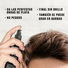 Spray de Sal Marina para Peinar y Dar Textura al Cabello - un Spray de Ondas de Playa de Fijación Fuerte Adecuado para Rizos Gruesos, Cabello Surf y Tipos de Cabello Comunes - Spray para el Cabello de Playa Sin Calor y Sin Alcohol, Cuidado del Cabello Surf, Textura Natural, Potenciador de Rizos - Negro - Ver 11